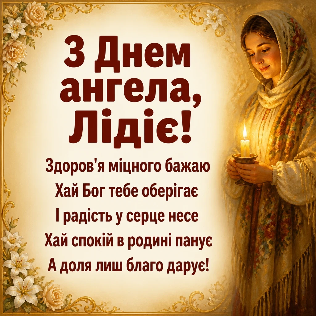 ліда листівки з днем ангела лідії ліда листівки з днем ангела лідії