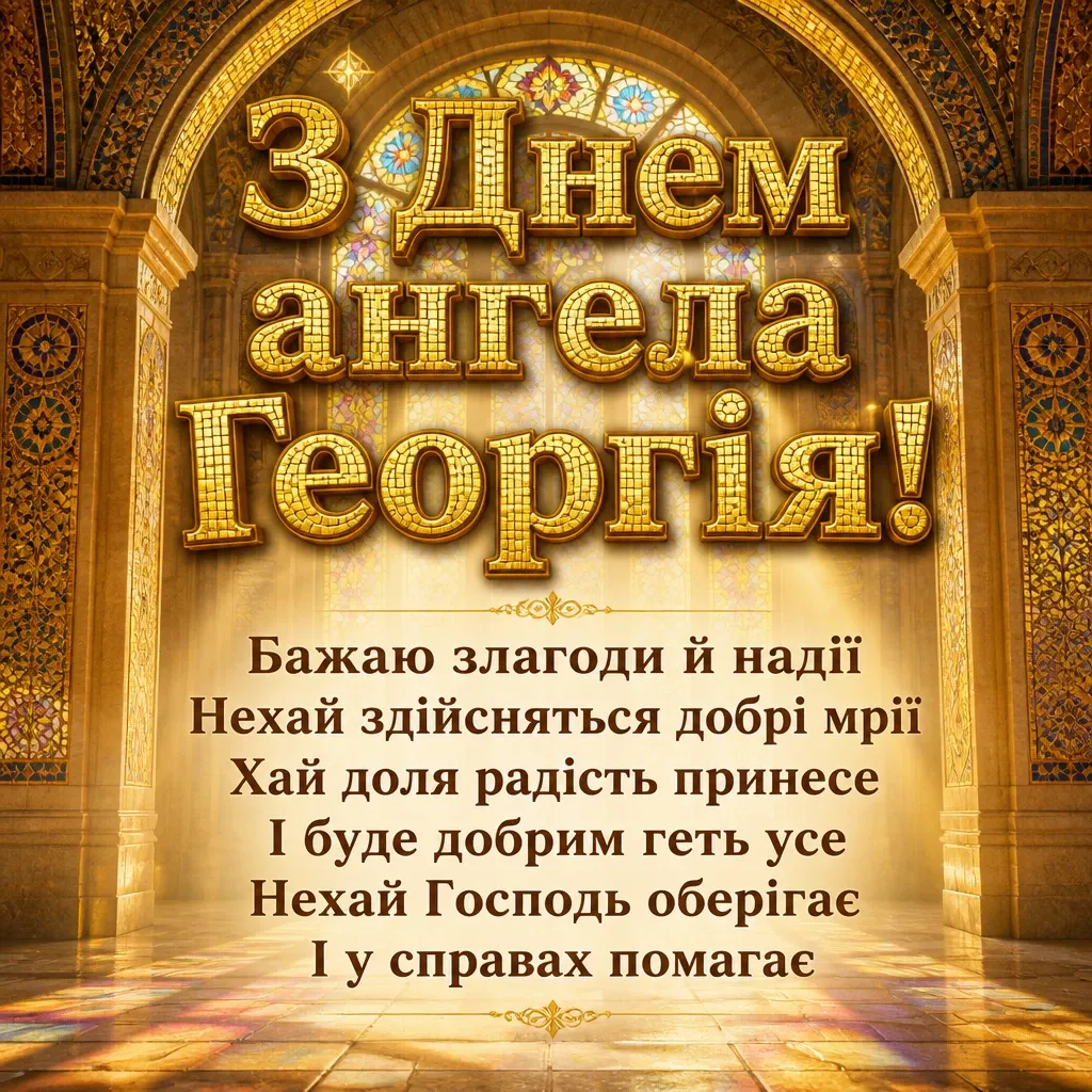 з днем ангела георгія з днем ангела георгія