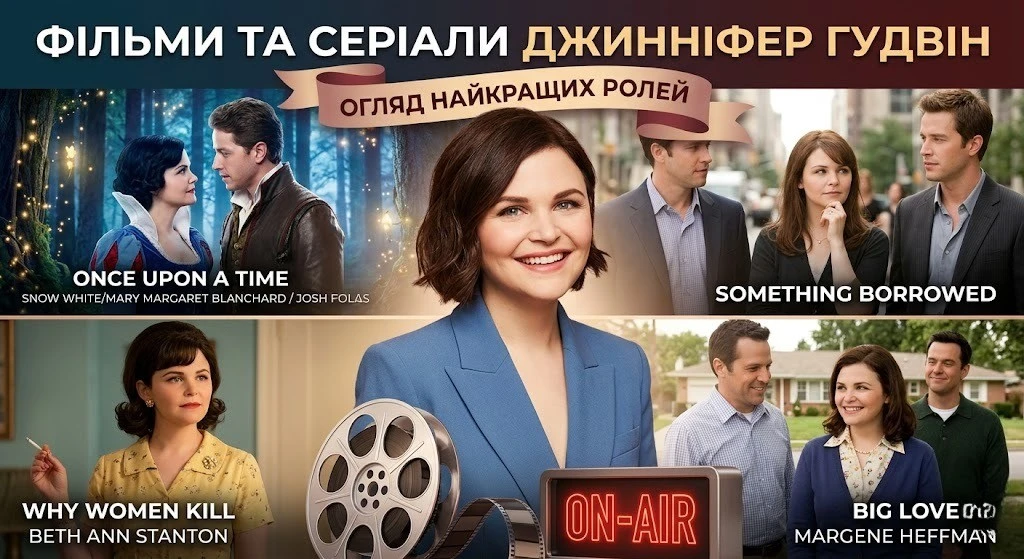 Найкращі фільми й серіали Джинніфер Ґудвін усіх часів