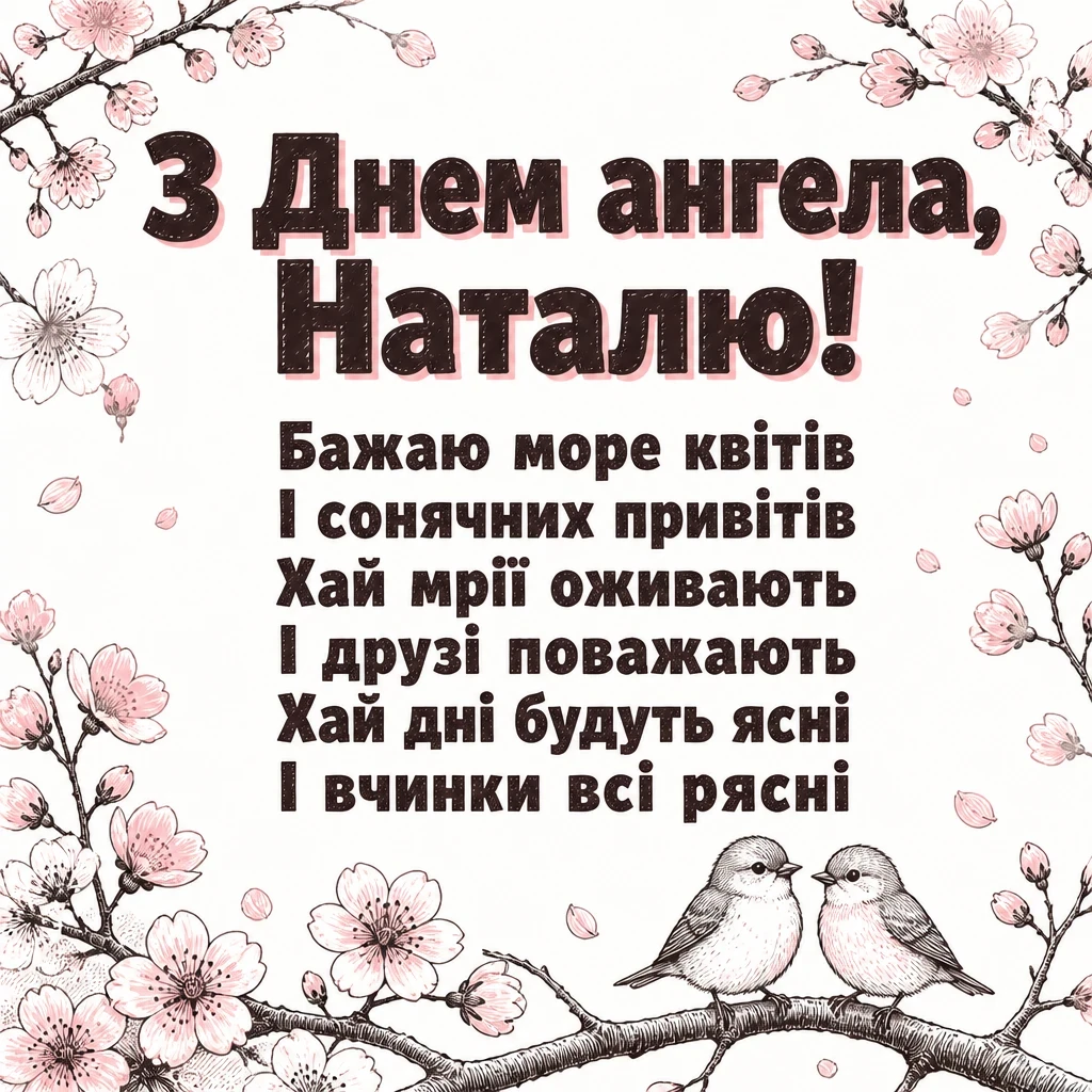 з днем ангела наталья українською з днем ангела наталья українською