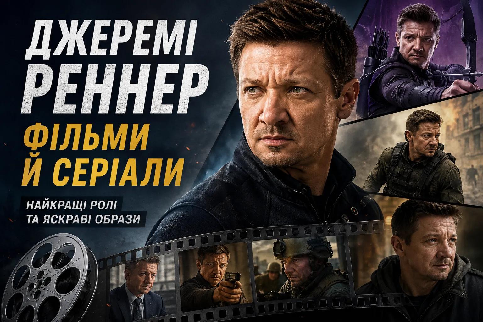 Фільми й серіали Джеремі Реннера: від ранніх робіт до сьогодні
